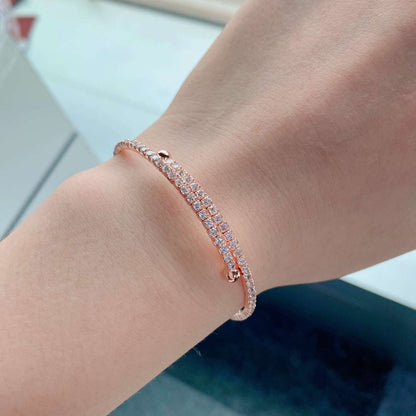 [Olivia JW]Row of Diamonds Round Fashion Bracelet