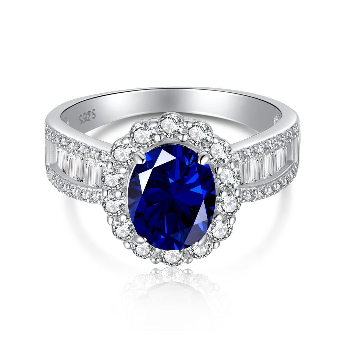 [Olivia JW]1.5 Carat Dazzling Charming Oval Cut Banquet Ring