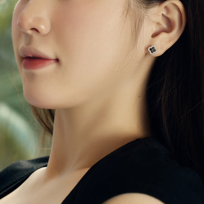 [Olivia JW]Four-Leaf Clover Flower Shaped Earrings