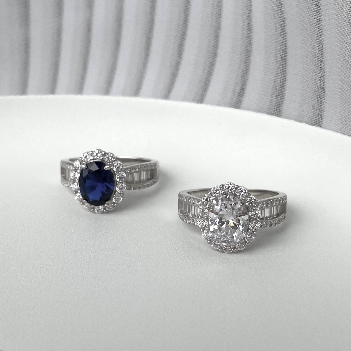 [Olivia JW]1.5 Carat Dazzling Charming Oval Cut Banquet Ring