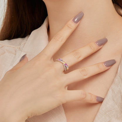 [Olivia JW]Unique Colorful Marquise Cut Daily Ring
