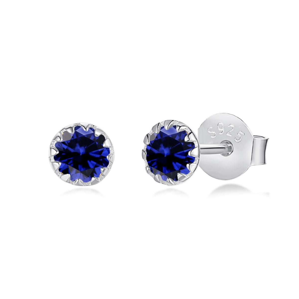 [Olivia JW]Sparkling Colorful Round Shape Earrings