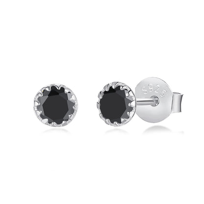 [Olivia JW]Sparkling Colorful Round Shape Earrings