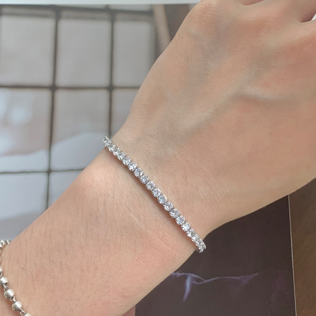 [Olivia JW]Sparkling Round Cut Daily Bracelet