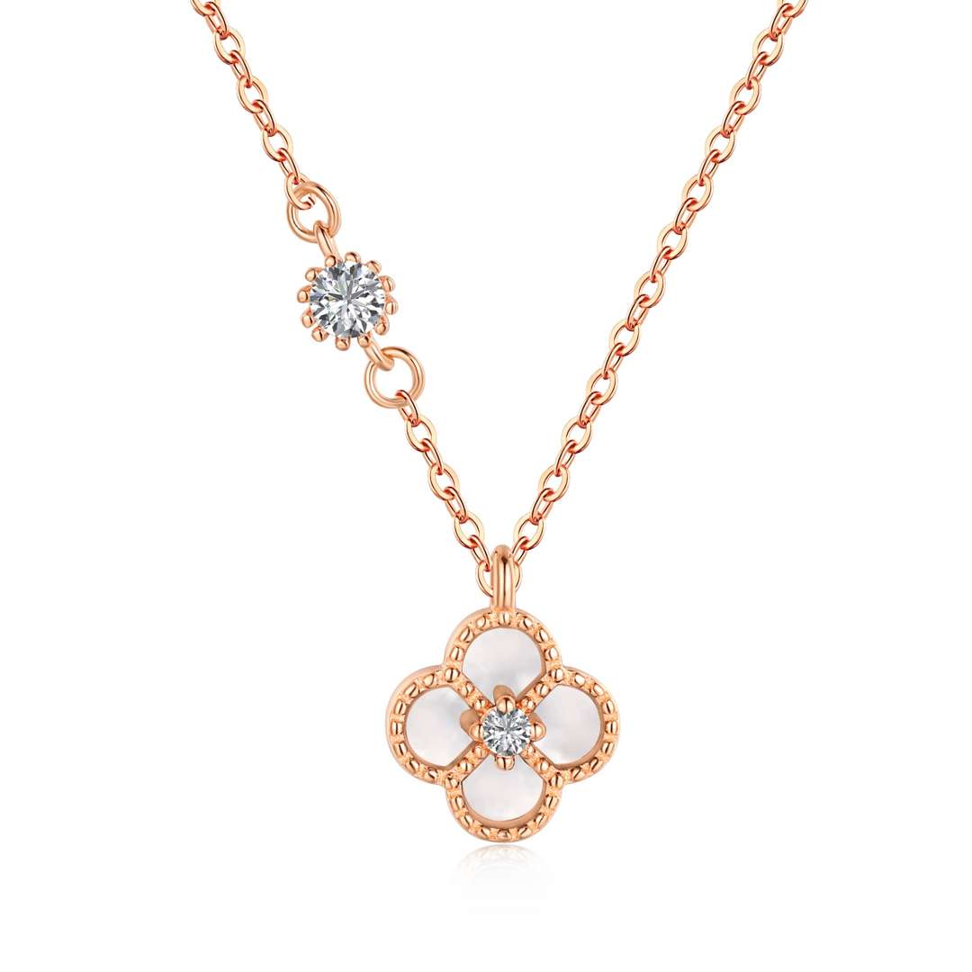 [Olivia JW]Delicate Flower Shape Necklace