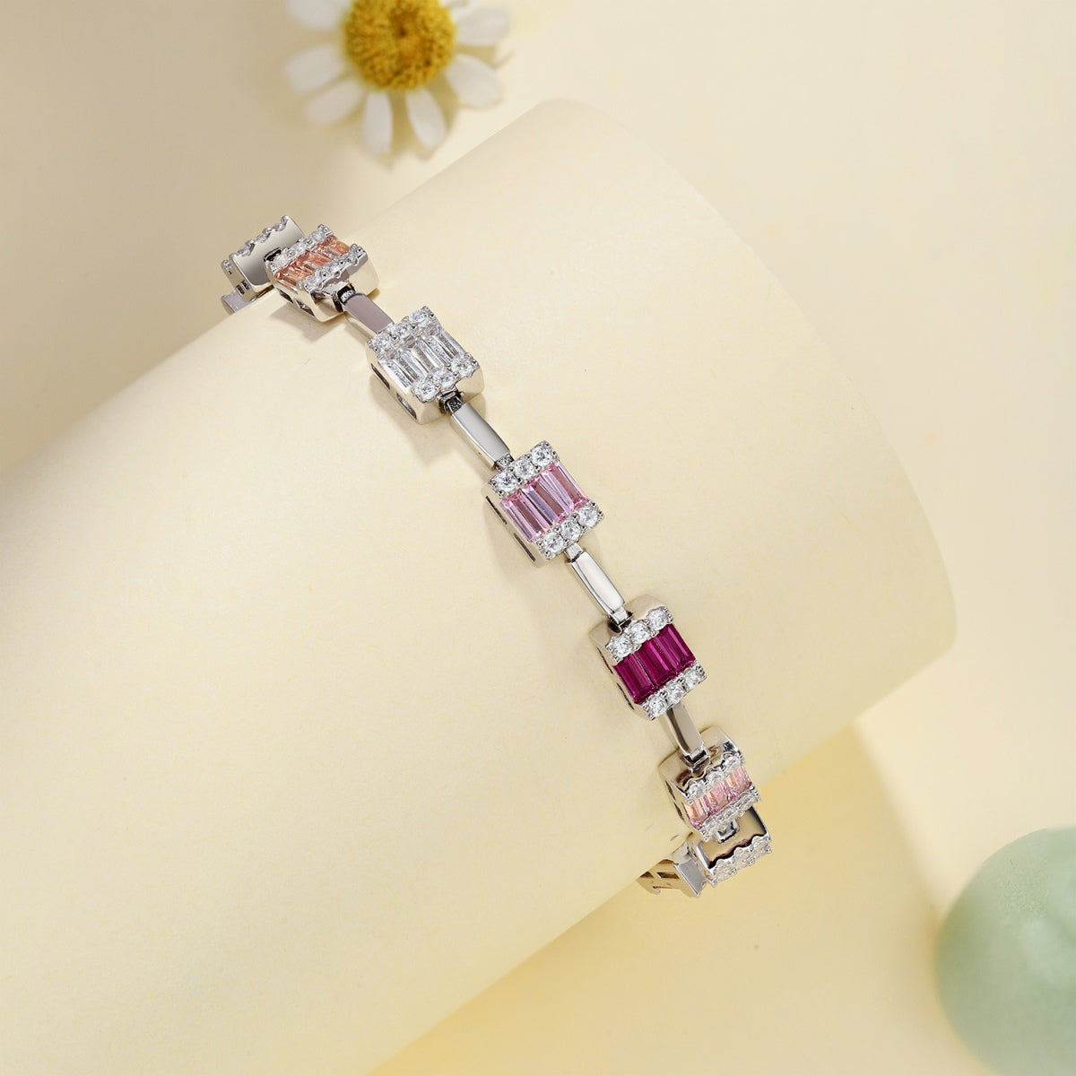 [Olivia JW]Dainty Charming Emerald Cut Daily Bracelet