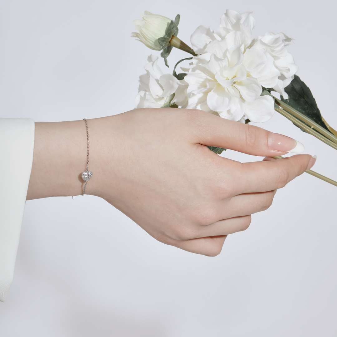 [Olivia JW]Heart-Shaped Gentle and Versatile Bracelet