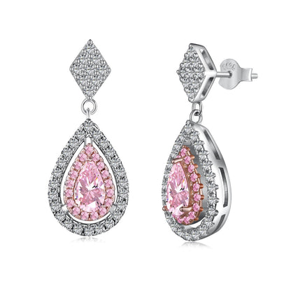 [Olivia JW]Ornate Delicate Water Drop Shape Banquet Earrings