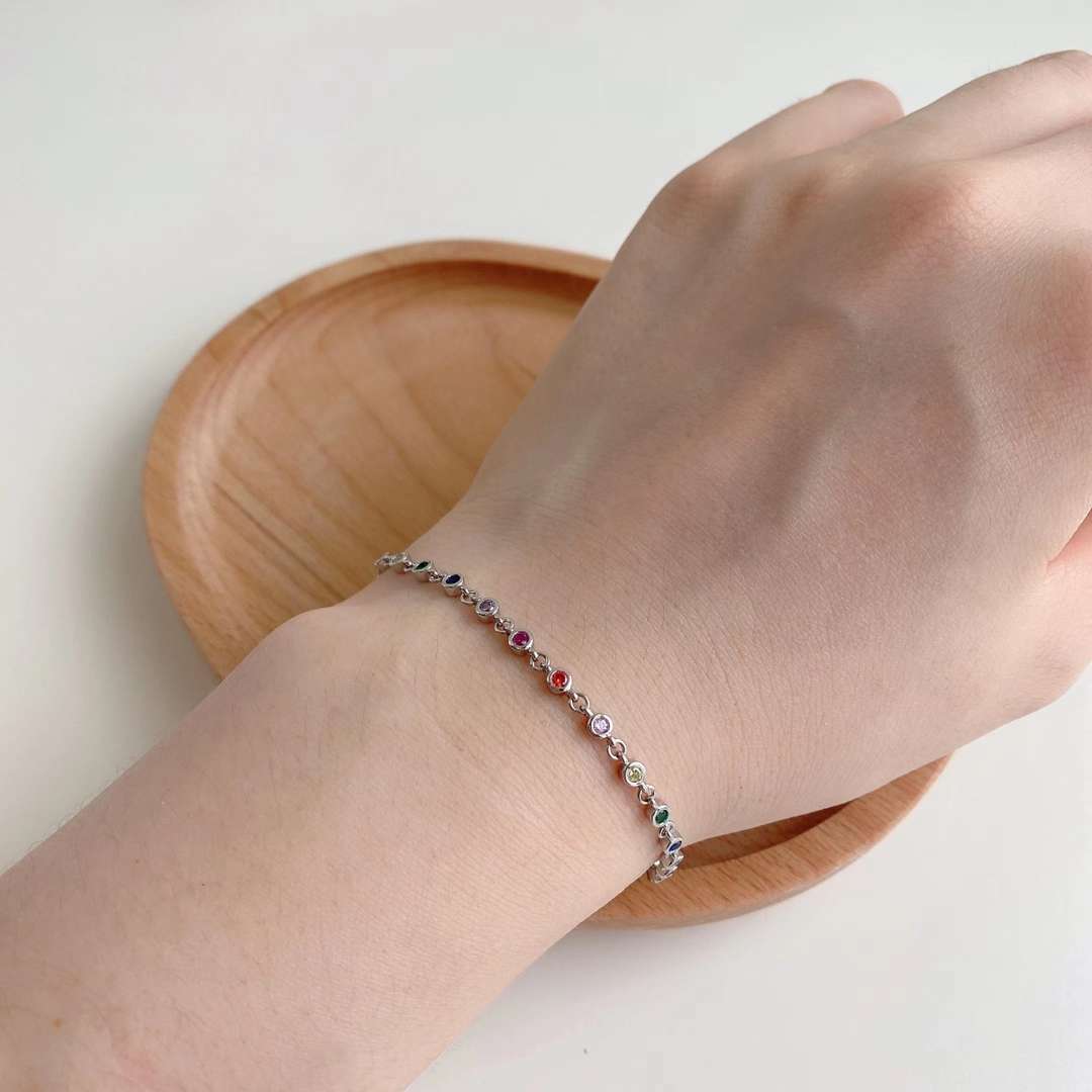 [Olivia JW]Colorful Bead Array Bracelet