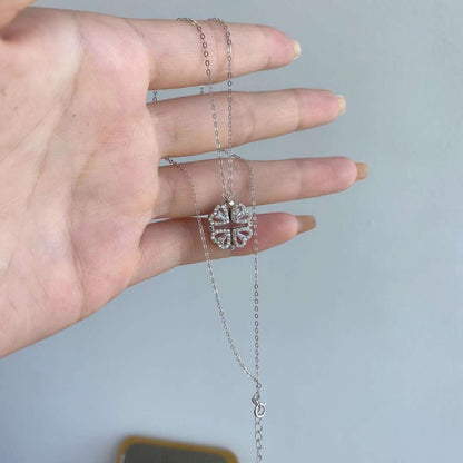 [Olivia JW]Ornate Heart Cut Flower Shape Necklace