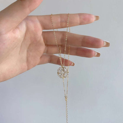 [Olivia JW]Ornate Heart Cut Flower Shape Necklace