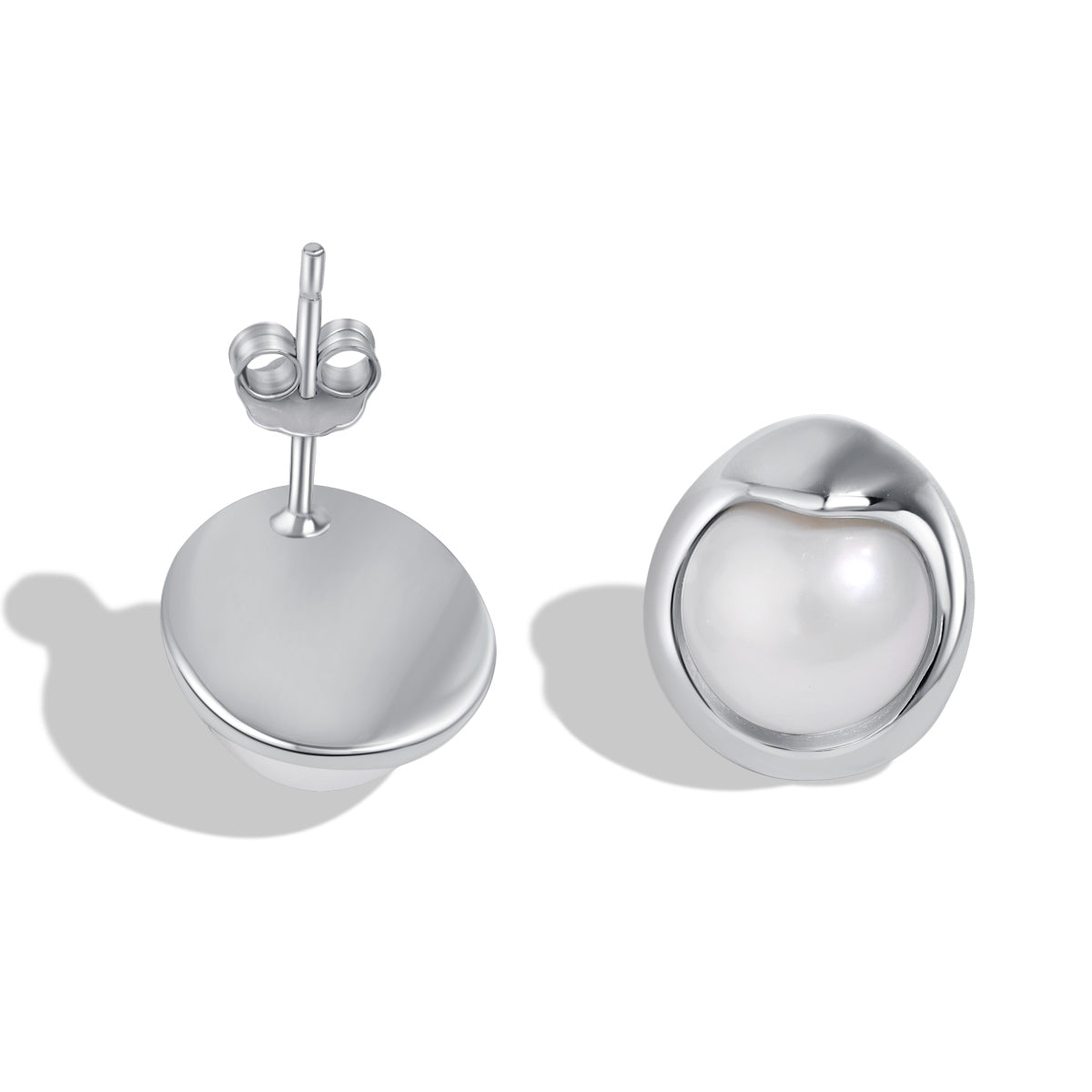 [Olivia JW]Dainty Bread Pearl Earrings