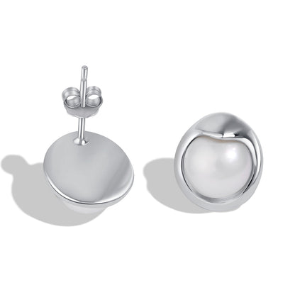 [Olivia JW]Dainty Bread Pearl Earrings