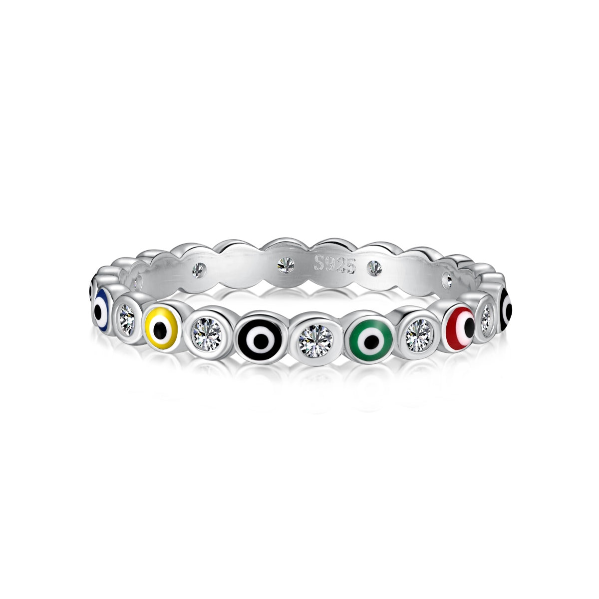 [Olivia JW]Sparkling Vibrant Round Shape Daily Ring