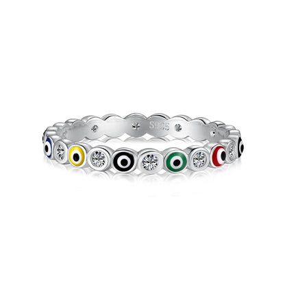 [Olivia JW]Sparkling Vibrant Round Shape Daily Ring