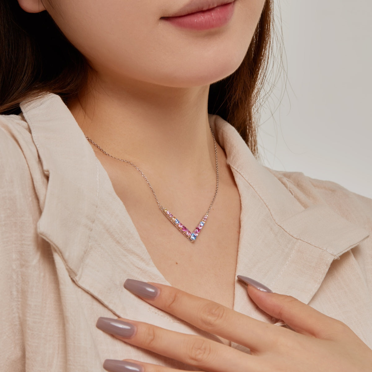[Olivia JW]Ornate Round Cut Necklace
