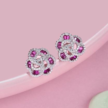 [Olivia JW]Exquisite Flower Shape Daily Earrings