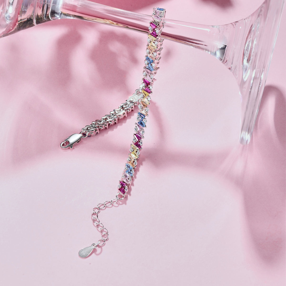 [Olivia JW]Ornate Sparkling Multi Cut Party Bracelet