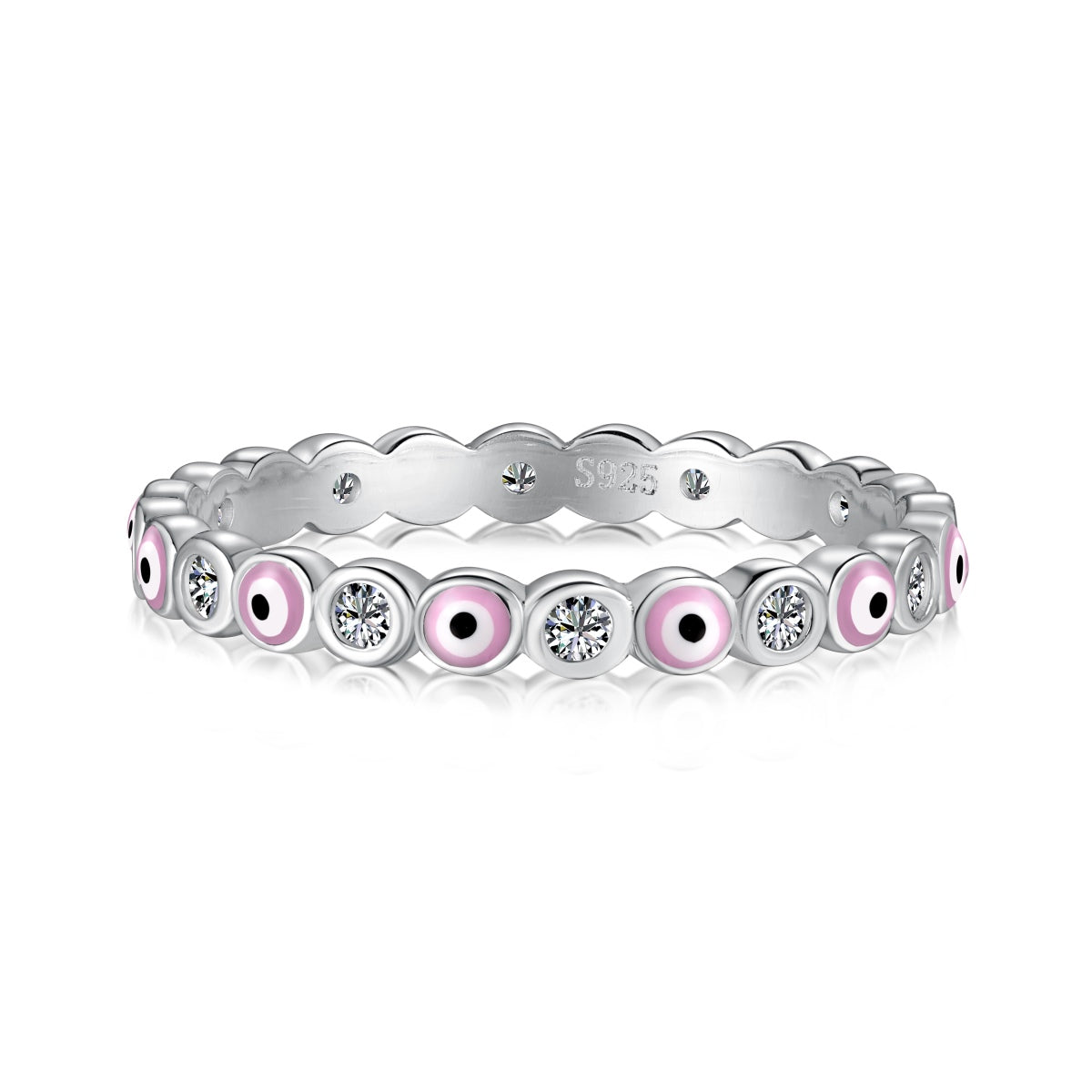 [Olivia JW]Sparkling Vibrant Round Shape Daily Ring
