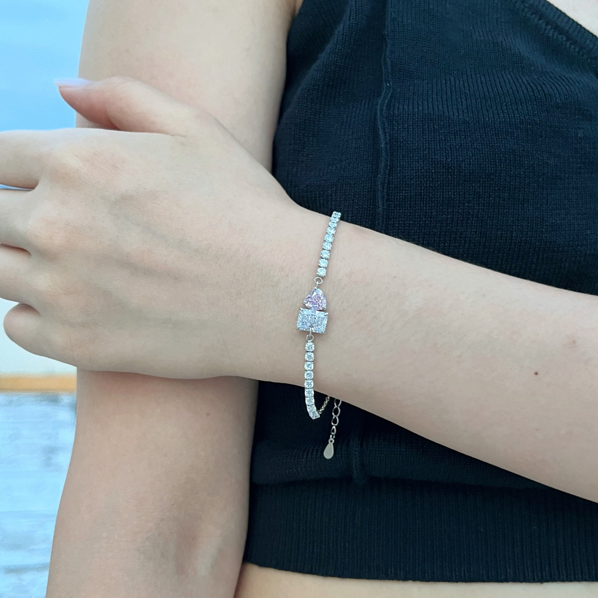 [Olivia JW]Dazzling Unique Multi Shape Lover Bracelet