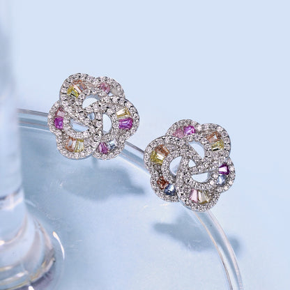 [Olivia JW]Exquisite Flower Shape Daily Earrings