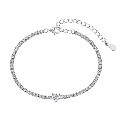 [Olivia JW]0.5 Carat Elegant Romantic Heart Shape Lover Bracelet