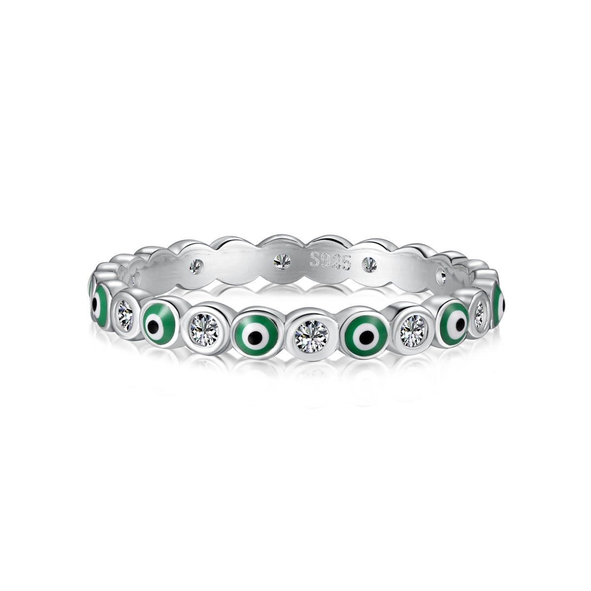 [Olivia JW]Sparkling Vibrant Round Shape Daily Ring