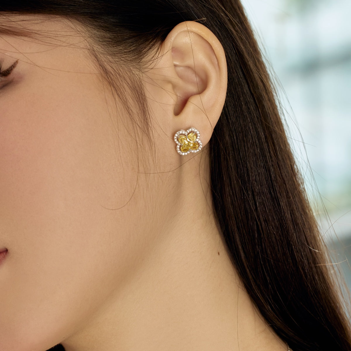 [Olivia JW]Lucky Four-Leaf Clover Exquisite Earrings