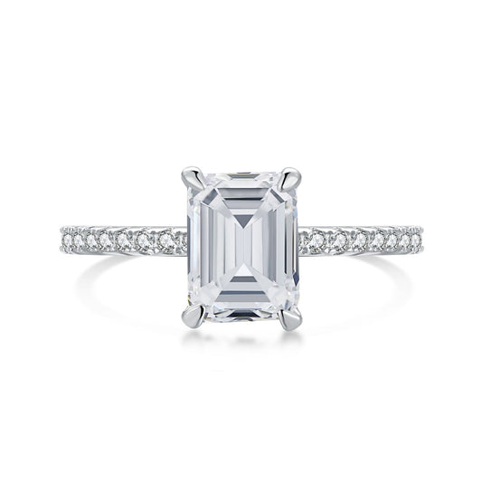 [Olivia JW]2.0 Carat Scintillating Ornate Radiant Cut Party Ring