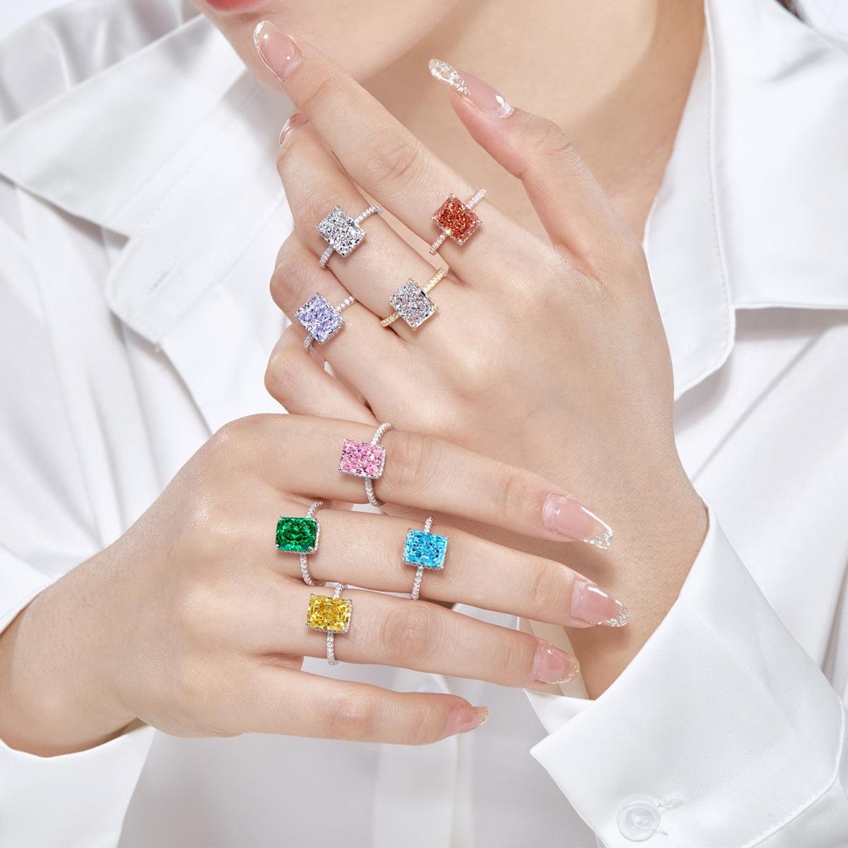 [Olivia JW]4.0 Carat Luxurious Engagement Ring