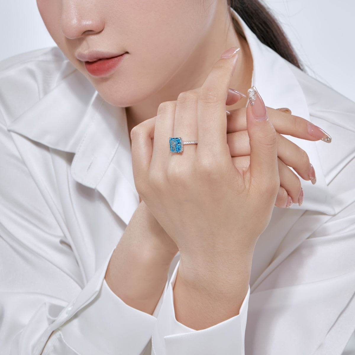 [Olivia JW]4.0 Carat Luxurious Engagement Ring