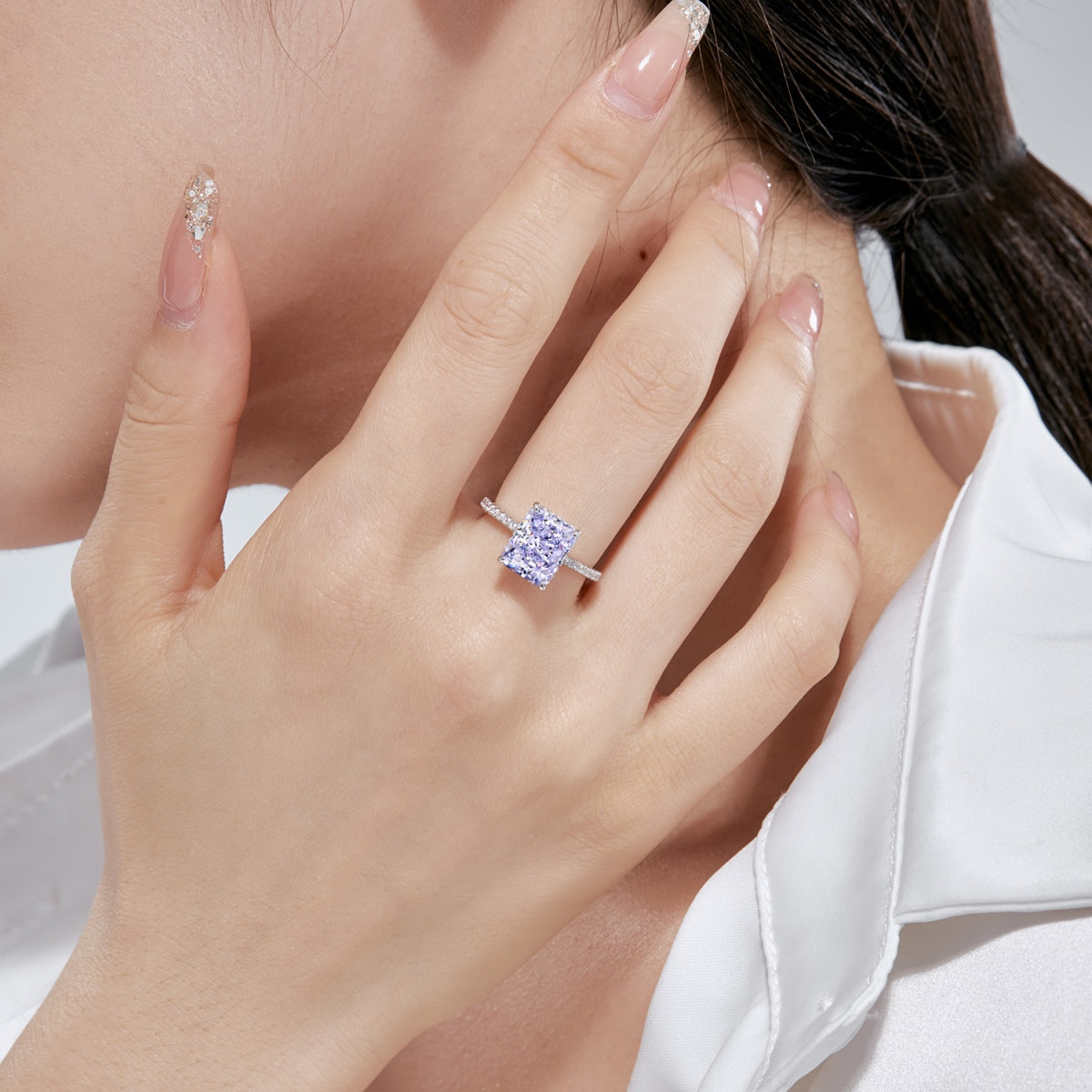 [Olivia JW]4.0 Carat Luxurious Engagement Ring