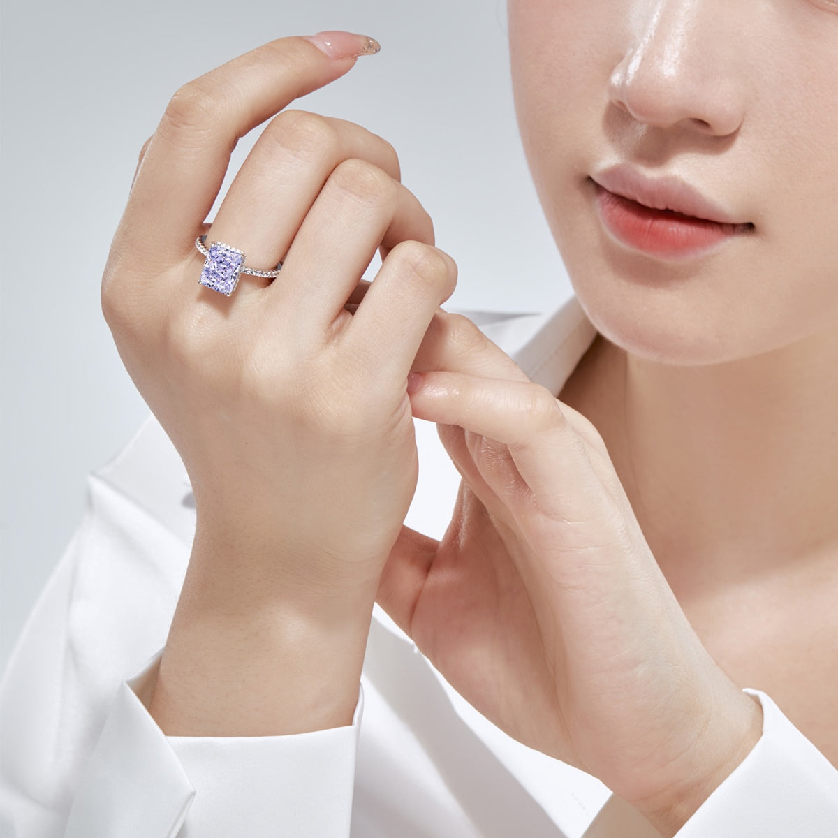 [Olivia JW]4.0 Carat Luxurious Engagement Ring