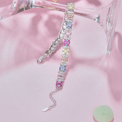 [Olivia JW]Delicate Colorful Multi Cut Party Bracelet