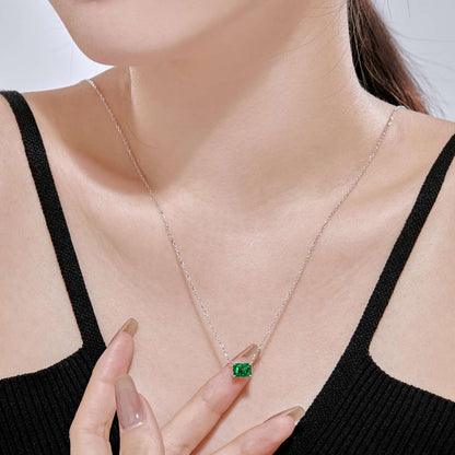 [Olivia JW]Luxurious Square Shape Colorful Necalack