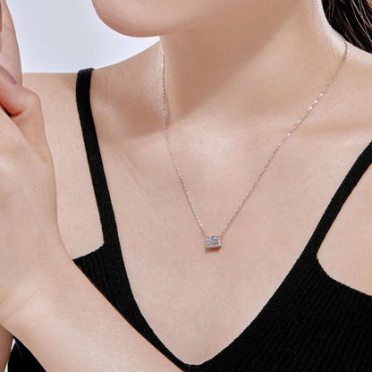 [Olivia JW]Luxurious Square Shape Colorful Necalack