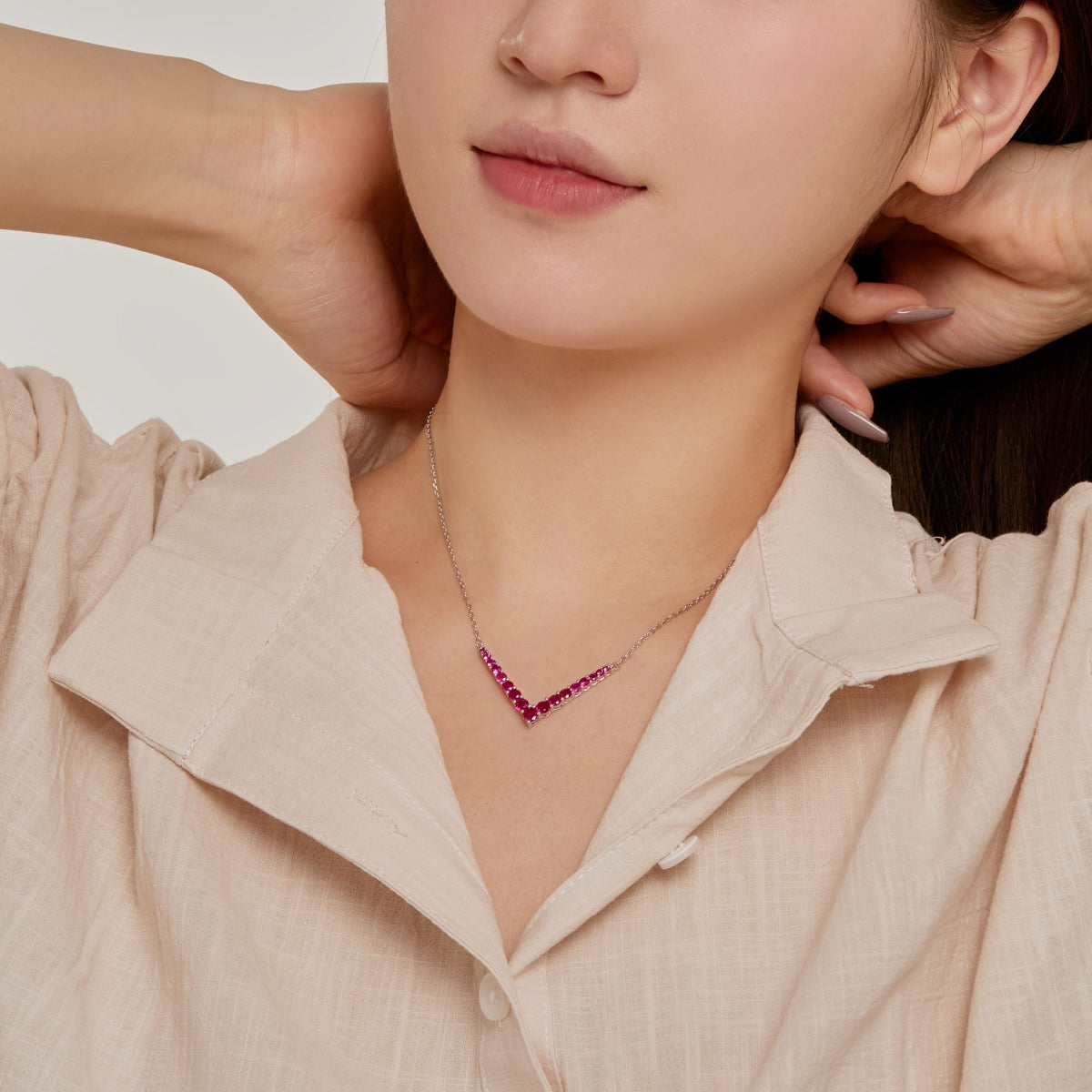 [Olivia JW]Ornate Round Cut Necklace