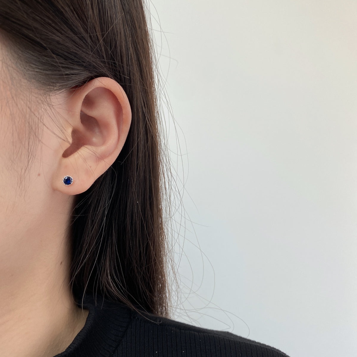 [Olivia JW]Sparkling Colorful Round Shape Earrings