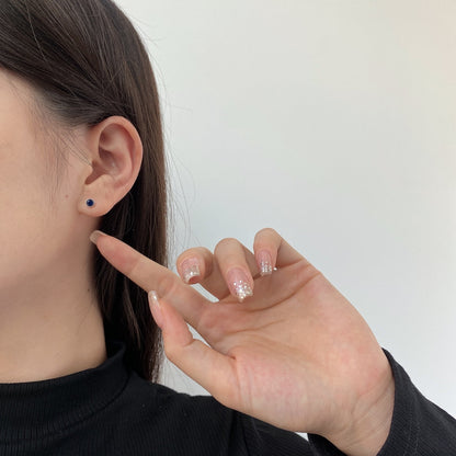 [Olivia JW]Sparkling Colorful Round Shape Earrings