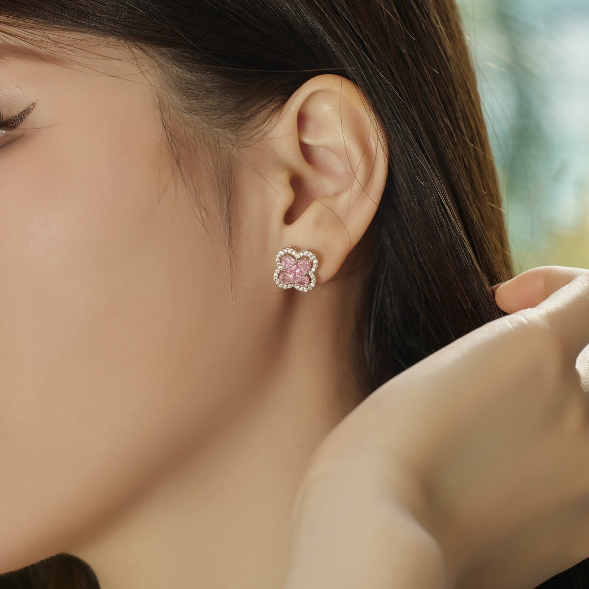 [Olivia JW]Lucky Four-Leaf Clover Exquisite Earrings