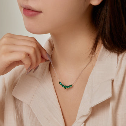 [Olivia JW]Dainty Colorful Heart Necklace