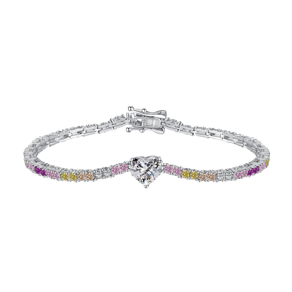 [Olivia JW]Delicate Romantic Heart Shape Lover Bracelet