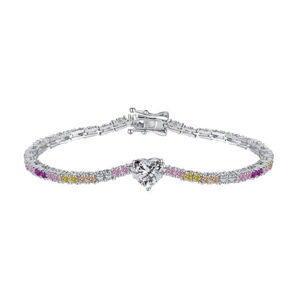 [Olivia JW]Delicate Romantic Heart Shape Lover Bracelet