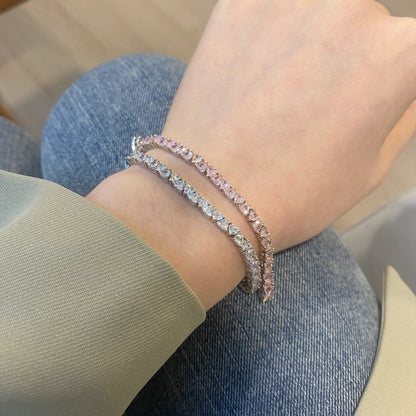 [Olivia JW]Dazzling Romantic Heart Shape Lover Bracelet