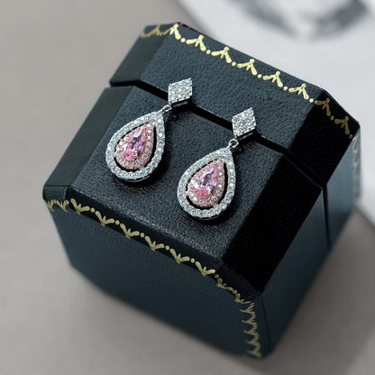 [Olivia JW]Ornate Delicate Water Drop Shape Banquet Earrings