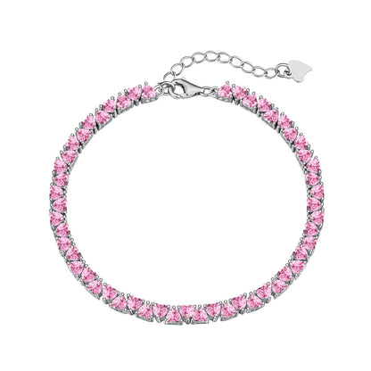 [Olivia JW]Dazzling Romantic Heart Shape Lover Bracelet