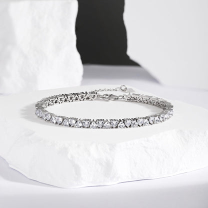[Olivia JW]Dazzling Romantic Heart Shape Lover Bracelet
