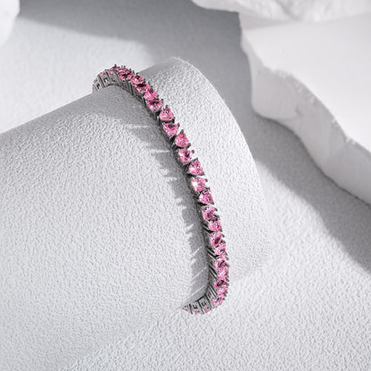 [Olivia JW]Dazzling Romantic Heart Shape Lover Bracelet