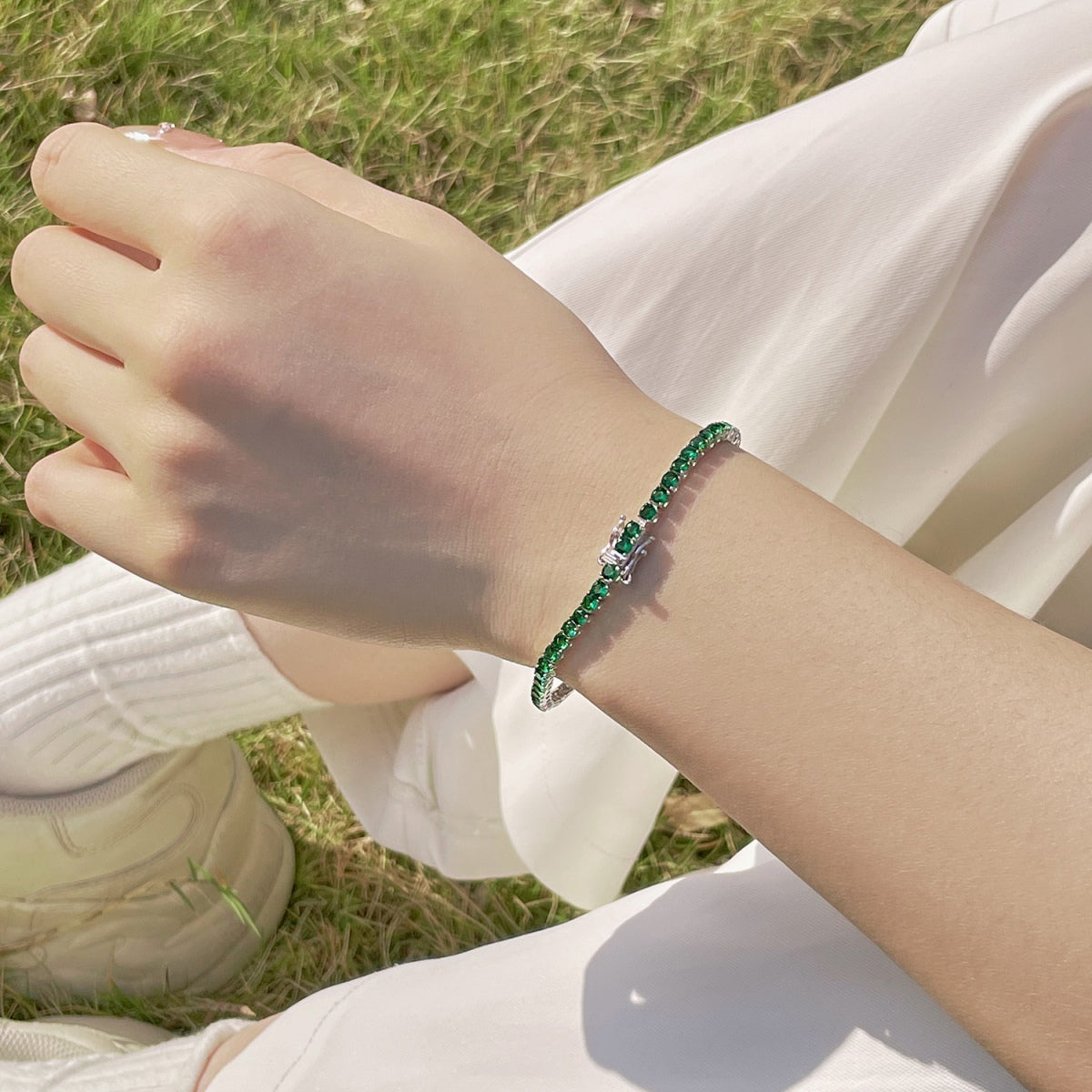 [Olivia JW]Radiant Colorful Round Cut Party Bracelet