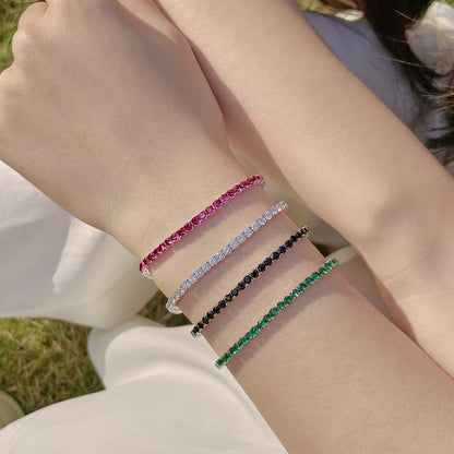 [Olivia JW]Radiant Colorful Round Cut Party Bracelet